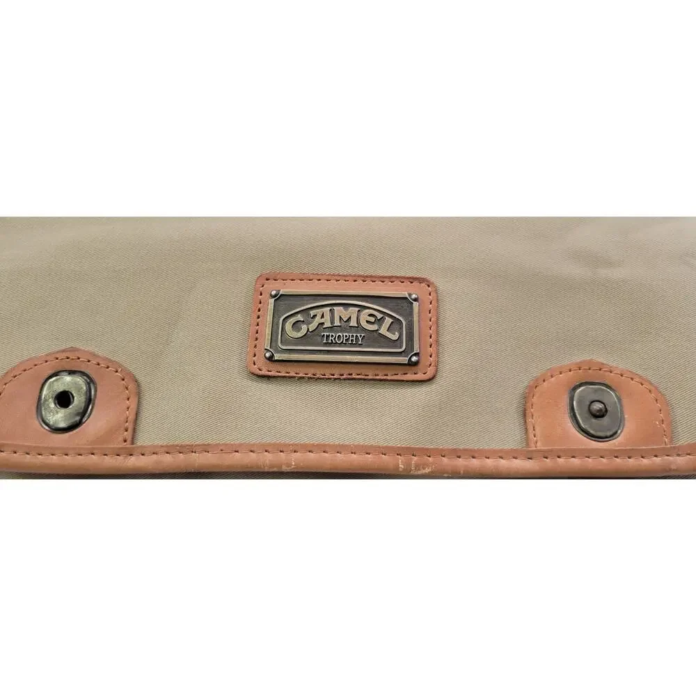 K) Rare Vintage Camel Trophy Adventure Canvas Messenger Postman Bag